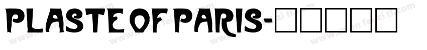 plaste of paris字体转换